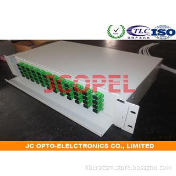 2U FTTH Optical Fiber Distribution Frame Unit Box 24 Core S